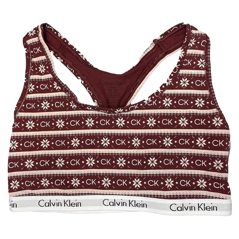 Calvin Klein Patterned Racerback Bralette